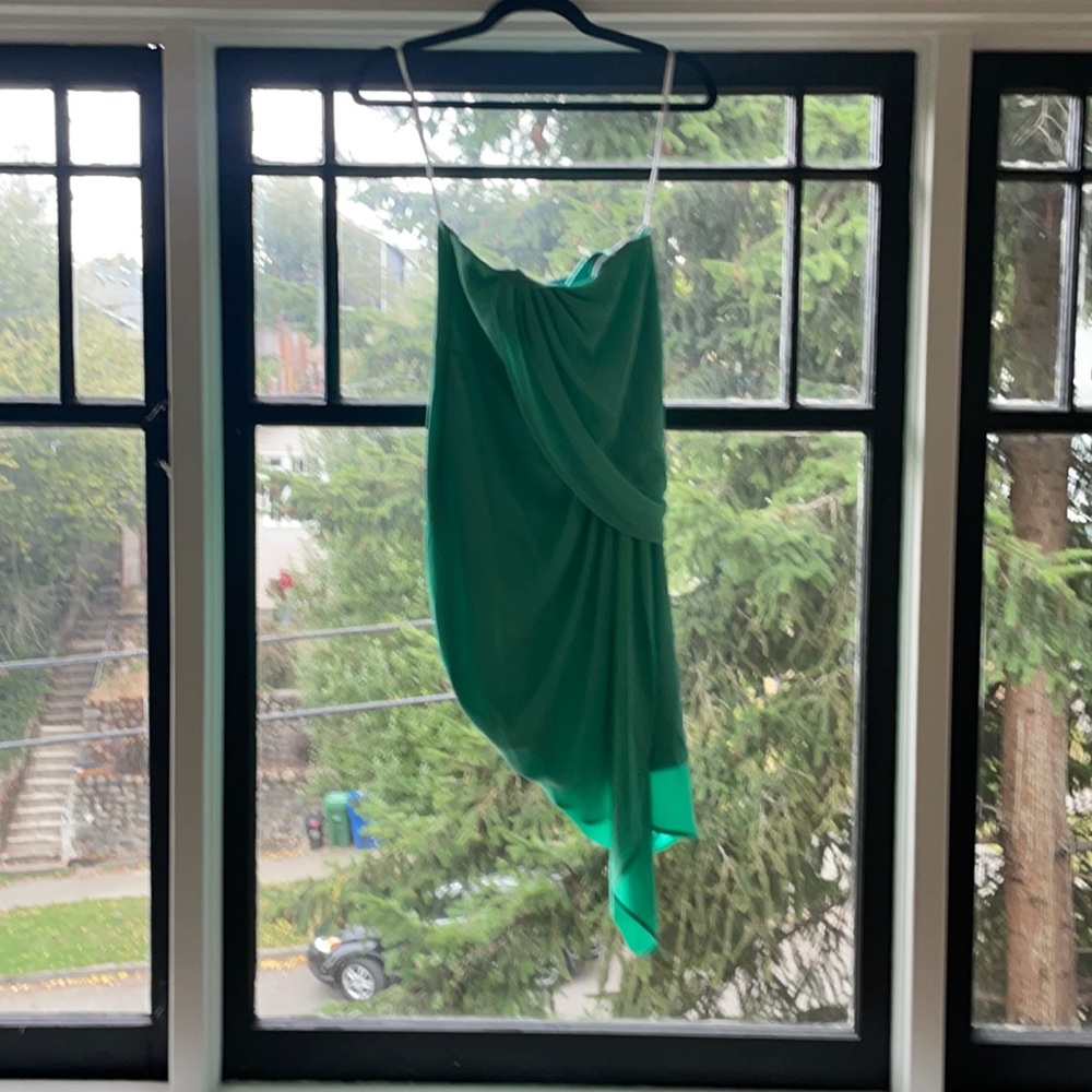 Sheike Strapless Green Dress